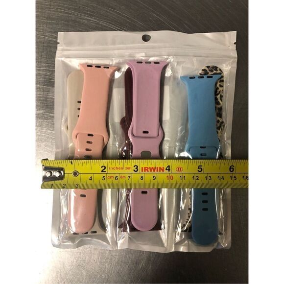 Yiweven Women’s Multiple Color Set of 6 Compatible with Apple Watch Bands NWT - Picture 7 of 9